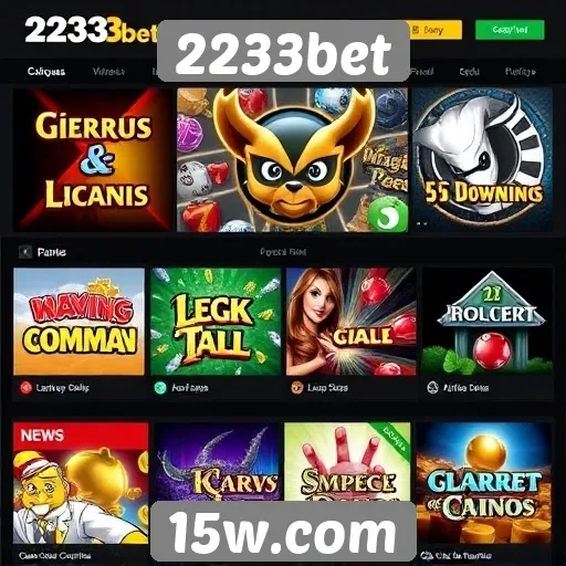 2233bet oferece ampla variedade de jogos online